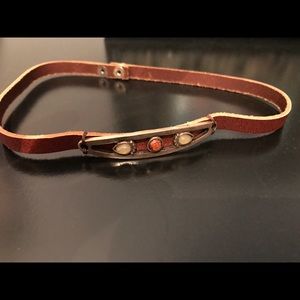 Leather choker